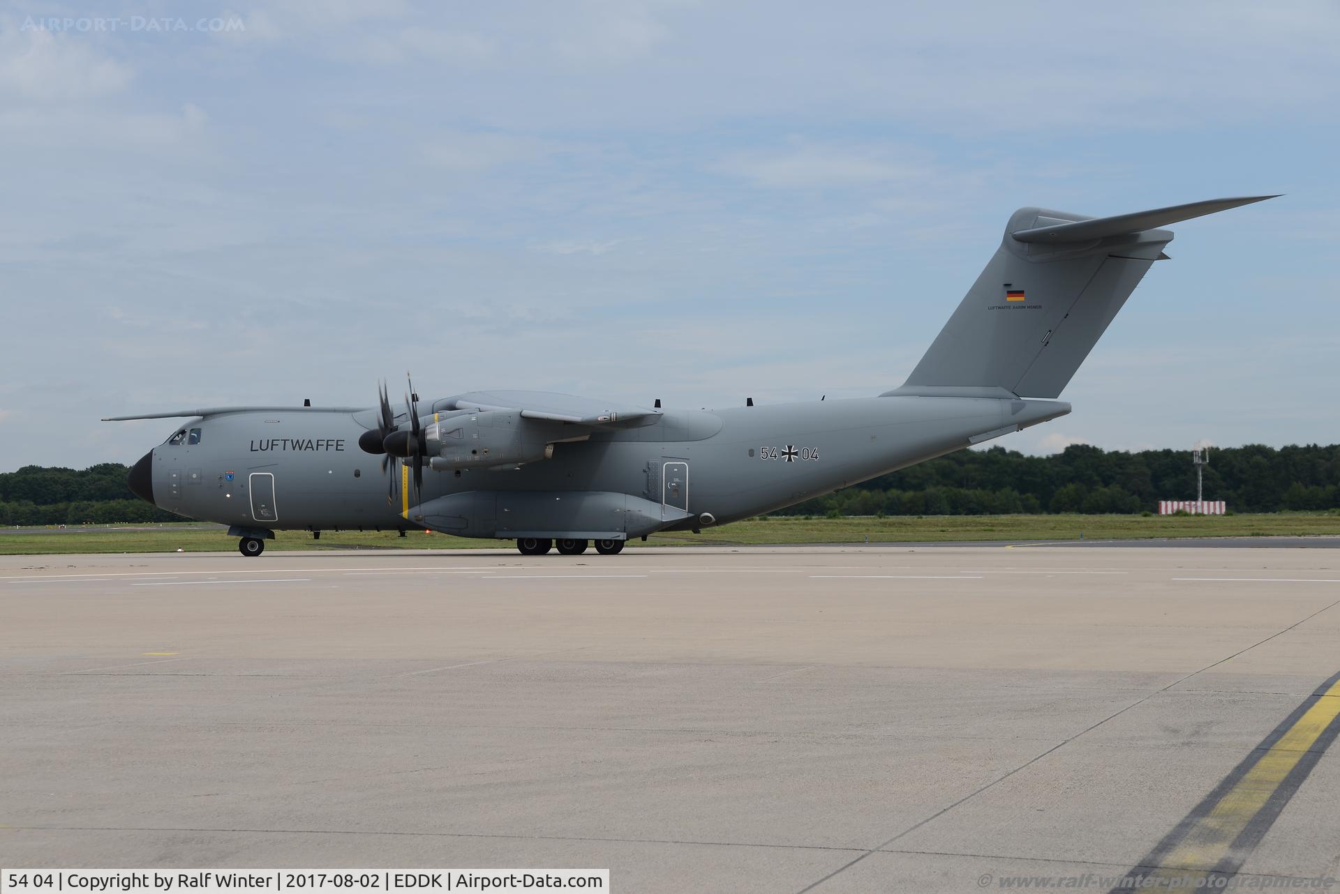 54 04, 2016 Airbus A400M Atlas C/N 035, Airbus A400M-180 Atlas - GAF German Air Force - 035 - 54+04 - 02.08.2017 - CGN