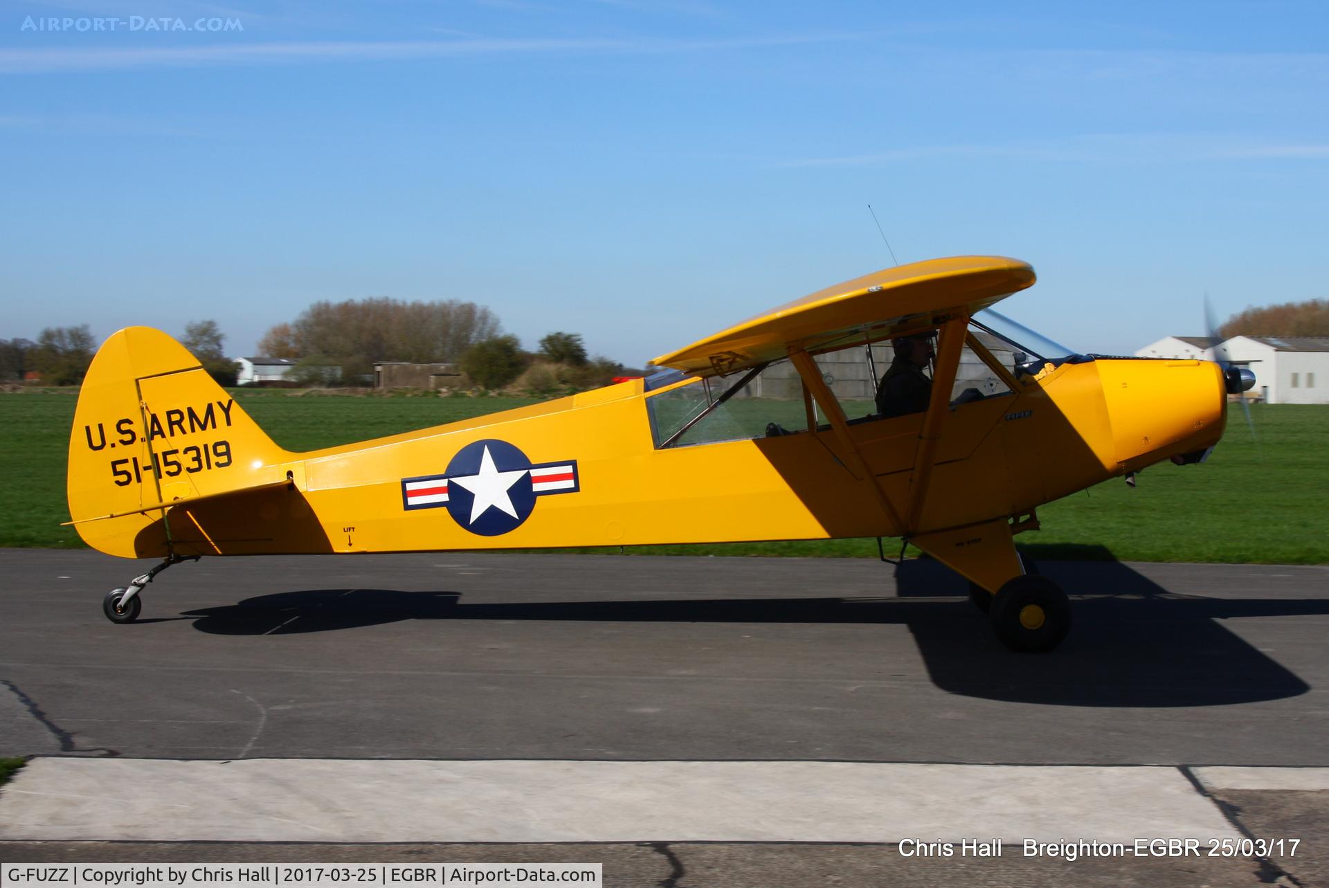 G-FUZZ, 1951 Piper L-18C Super Cub (PA-18-95) C/N 18-1016, at Breighton