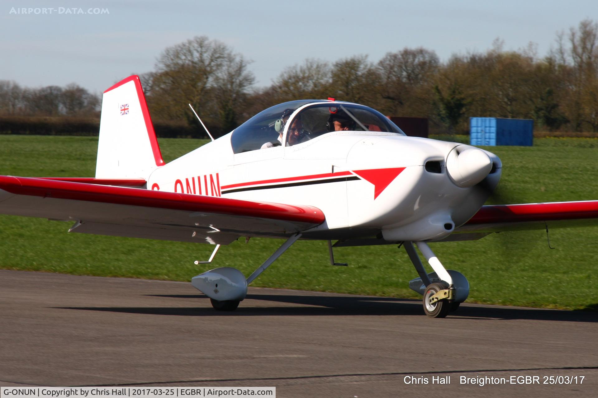 G-ONUN, 1999 Vans RV-6A C/N PFA 181-12976, at Breighton