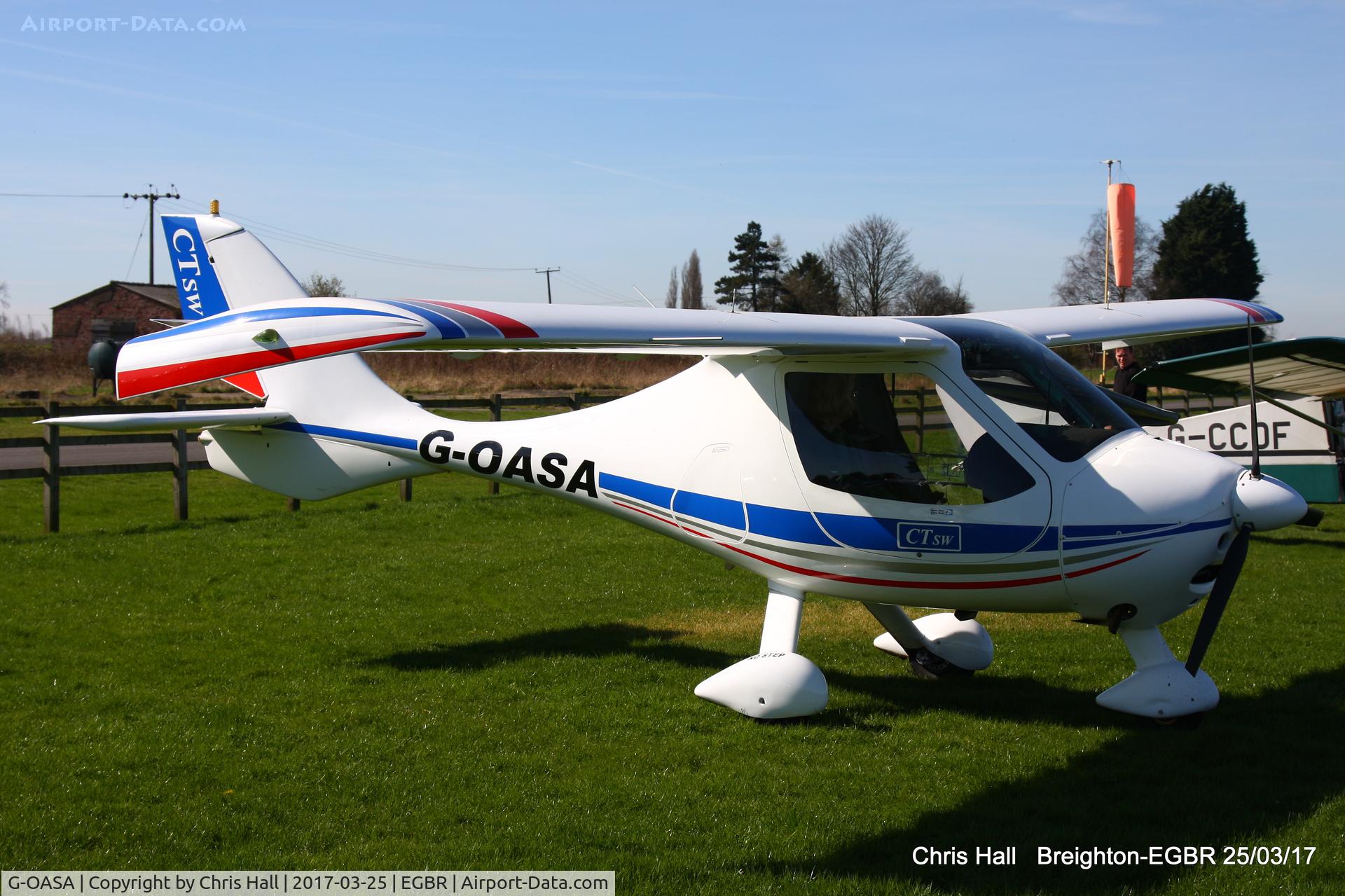 G-OASA, 2009 Flight Design CTSW C/N 8497, at Breighton