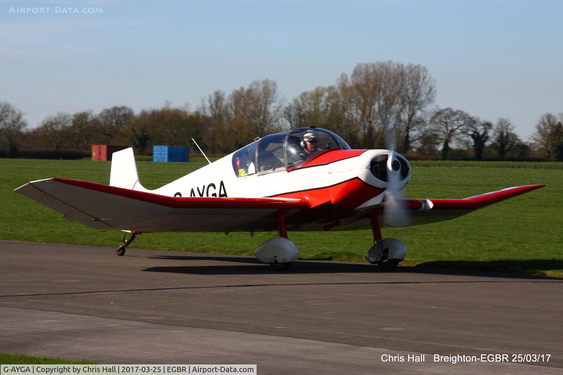 G-AYGA, 1956 SAN Jodel D-117 C/N 436, at Breighton