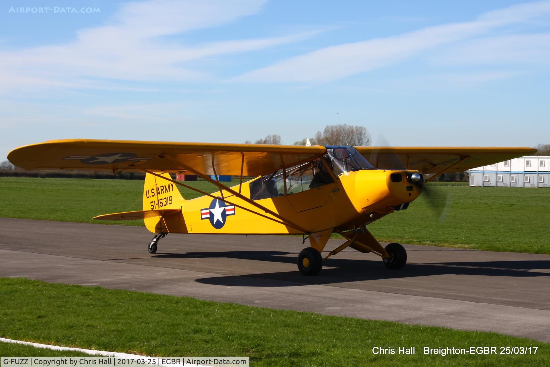G-FUZZ, 1951 Piper L-18C Super Cub (PA-18-95) C/N 18-1016, at Breighton