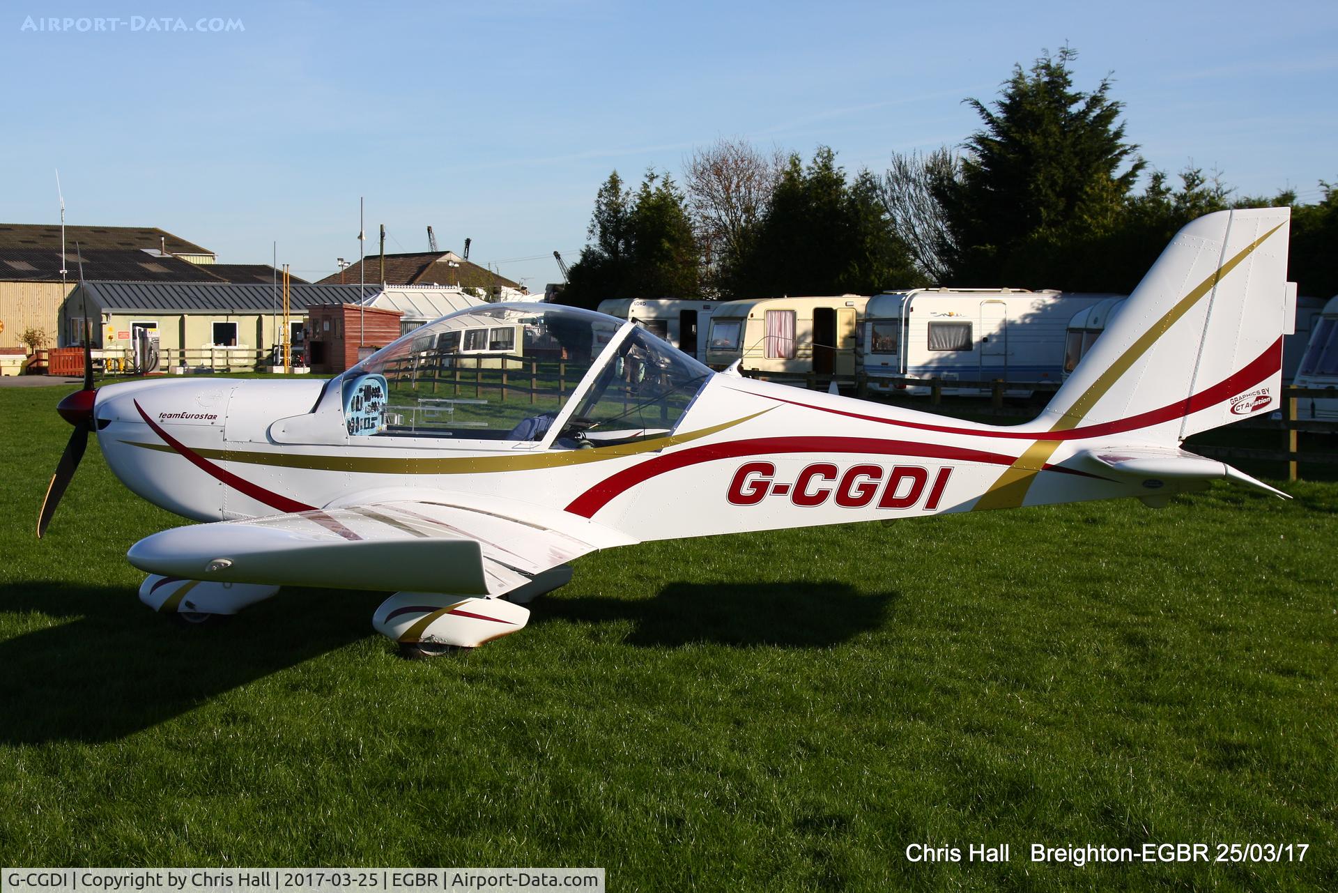 G-CGDI, 2009 Aerotechnik EV-97A Eurostar C/N PFA 315A-14606, at Breighton