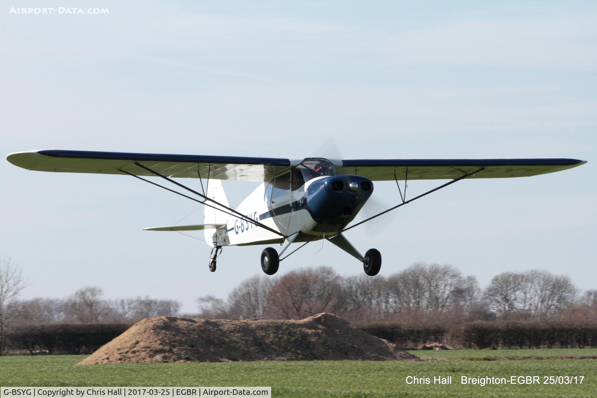 G-BSYG, 1947 Piper PA-12 Super Cruiser C/N 12-2106, at Breighton