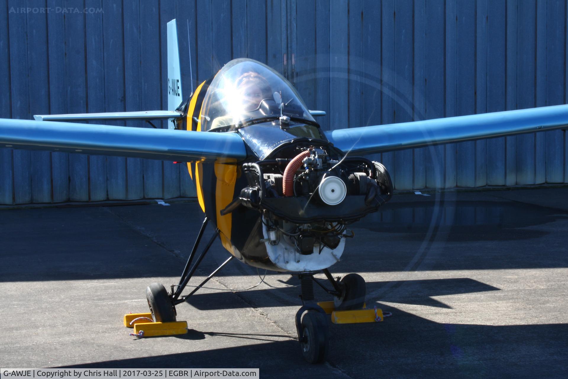 G-AWJE, 1968 Tipsy T-66 Nipper Mk 3 C/N S121, at Breighton
