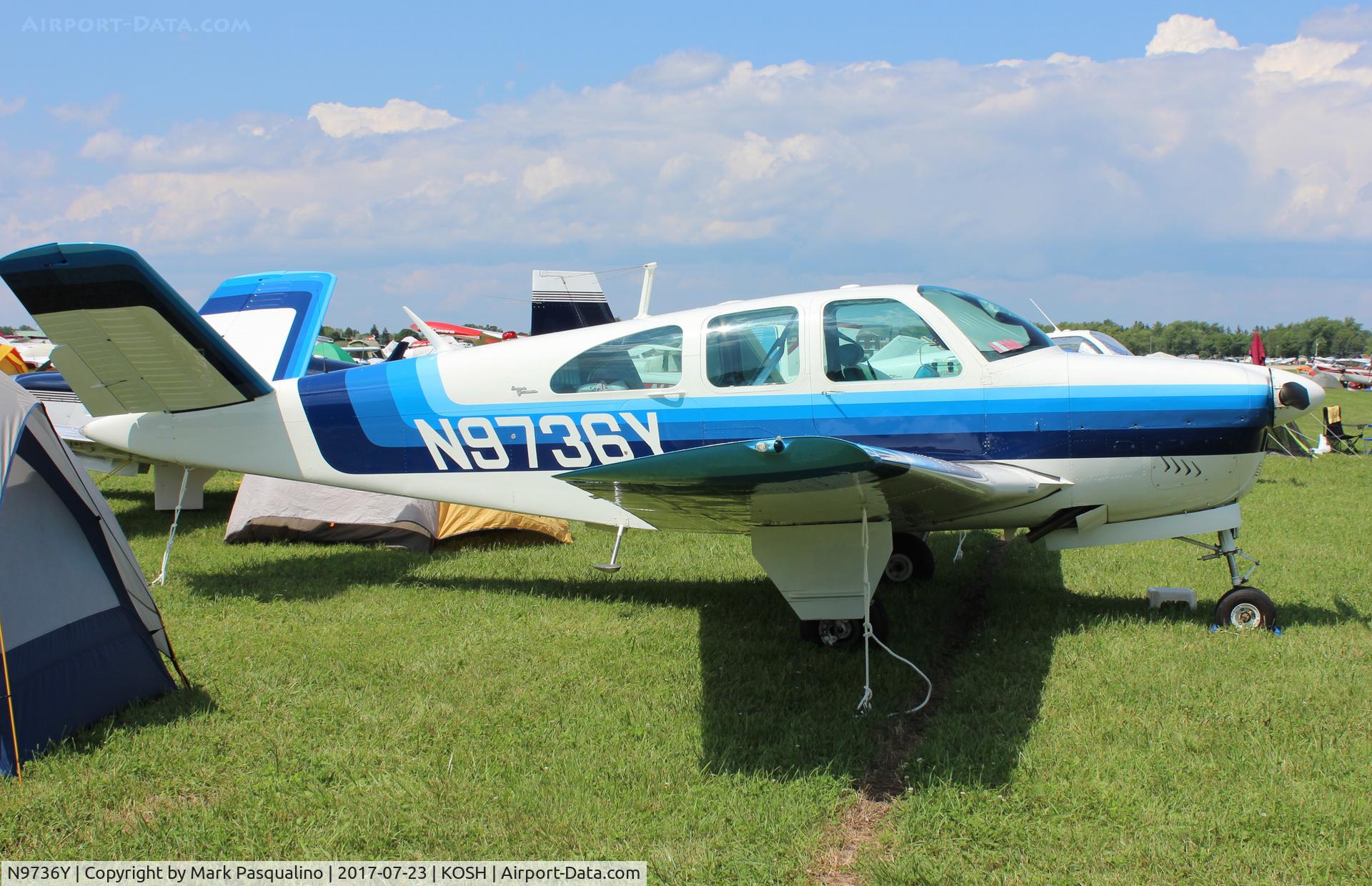 N9736Y, 1963 Beech P35 Bonanza C/N D-7132, Beech P35