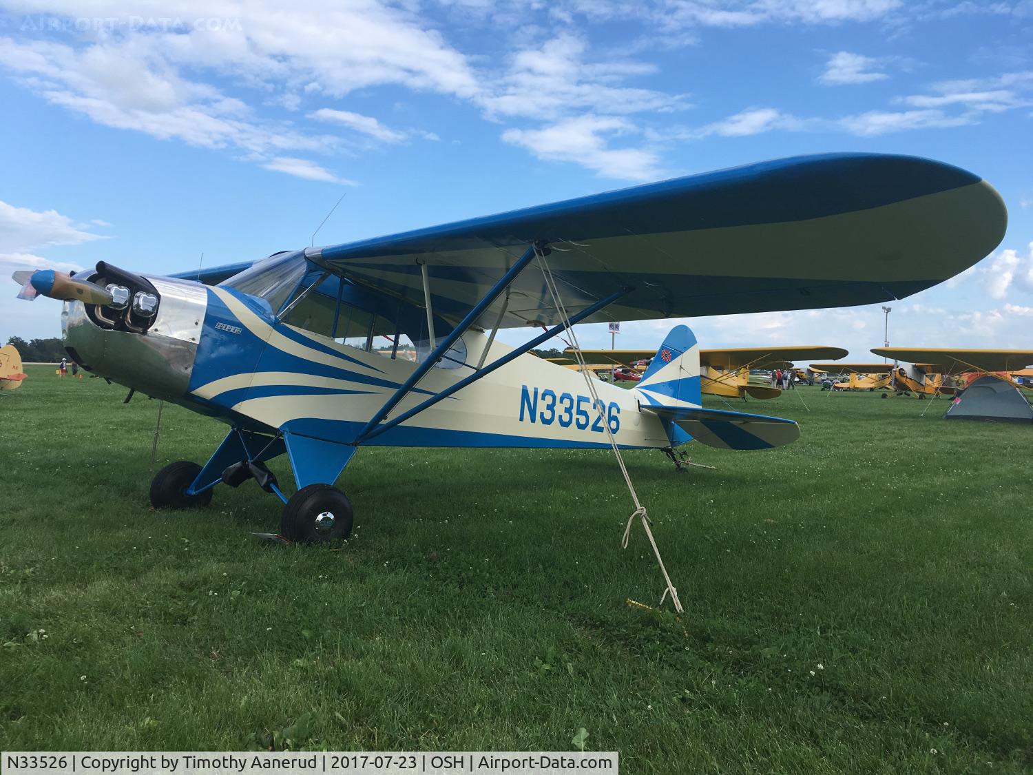 N33526, 1944 Piper J3C-65 Cub Cub C/N 2360A, 1944 Piper J3C-65, c/n: 2360A.  Piper Cub's don't have to be yellow.