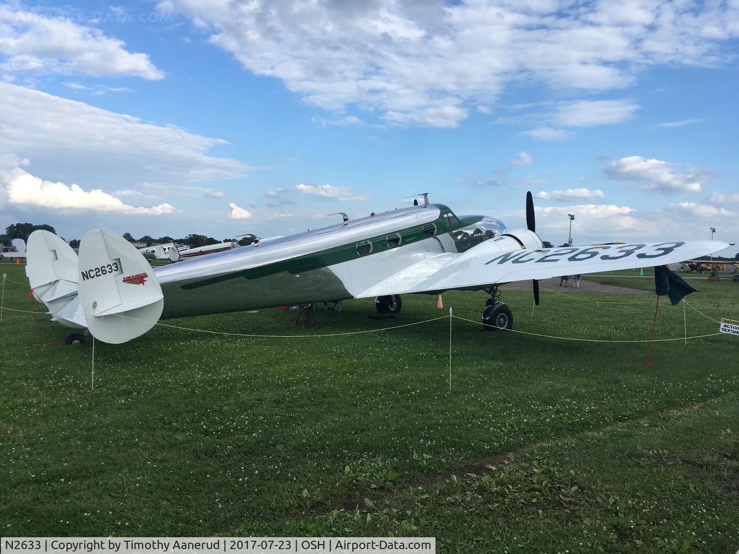 N2633, 1940 Lockheed 12A Electra Junior C/N 1281, 1940 Lockheed 12A, c/n: 1281