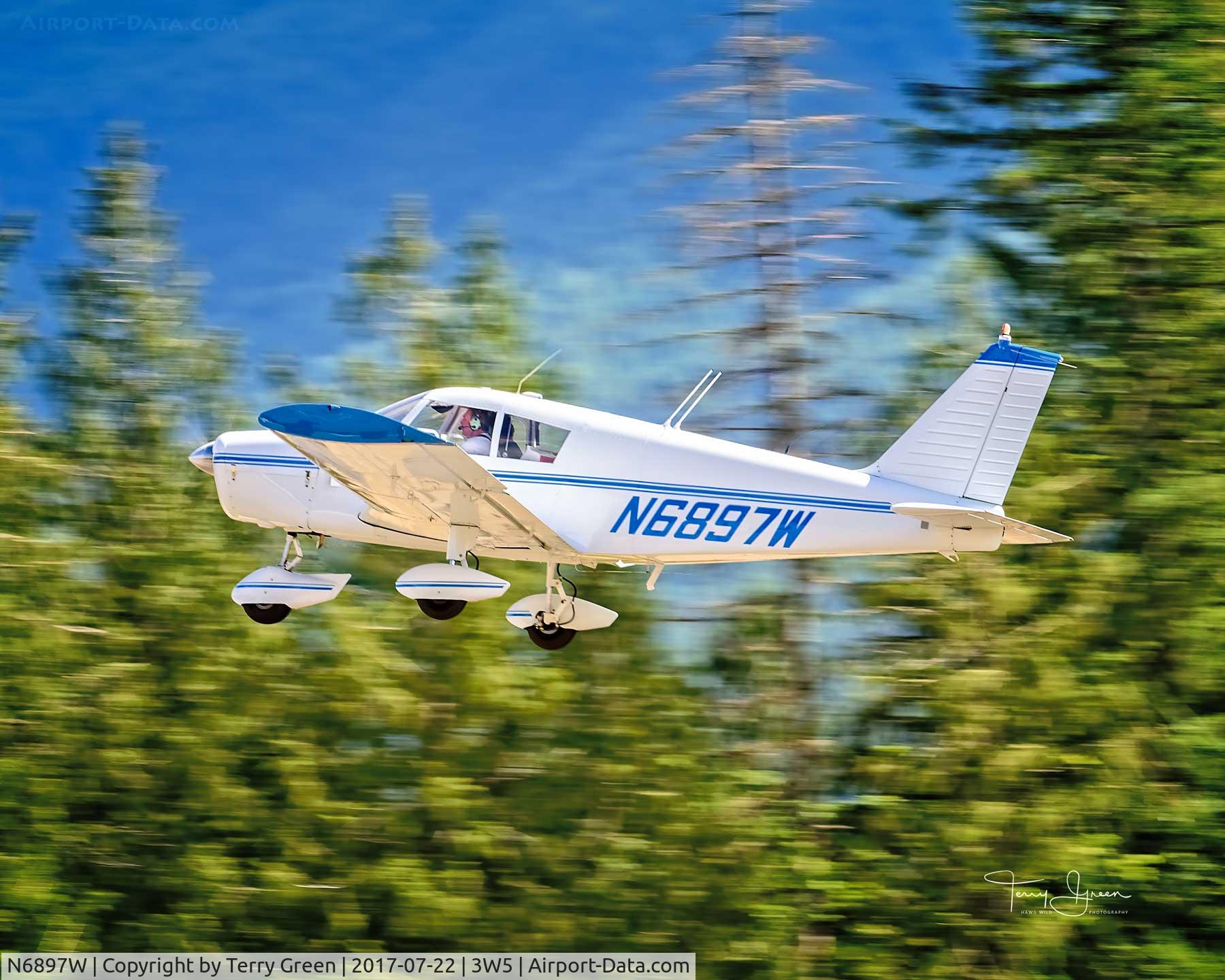 N6897W, 1965 Piper PA-28-140 Cherokee C/N 28-21059, 3W5