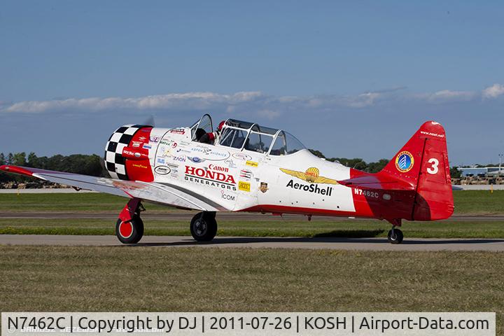N7462C, North American AT-6B Texan C/N 121-43211, North American AT-6 Texan  CN 121-43211, N7462C