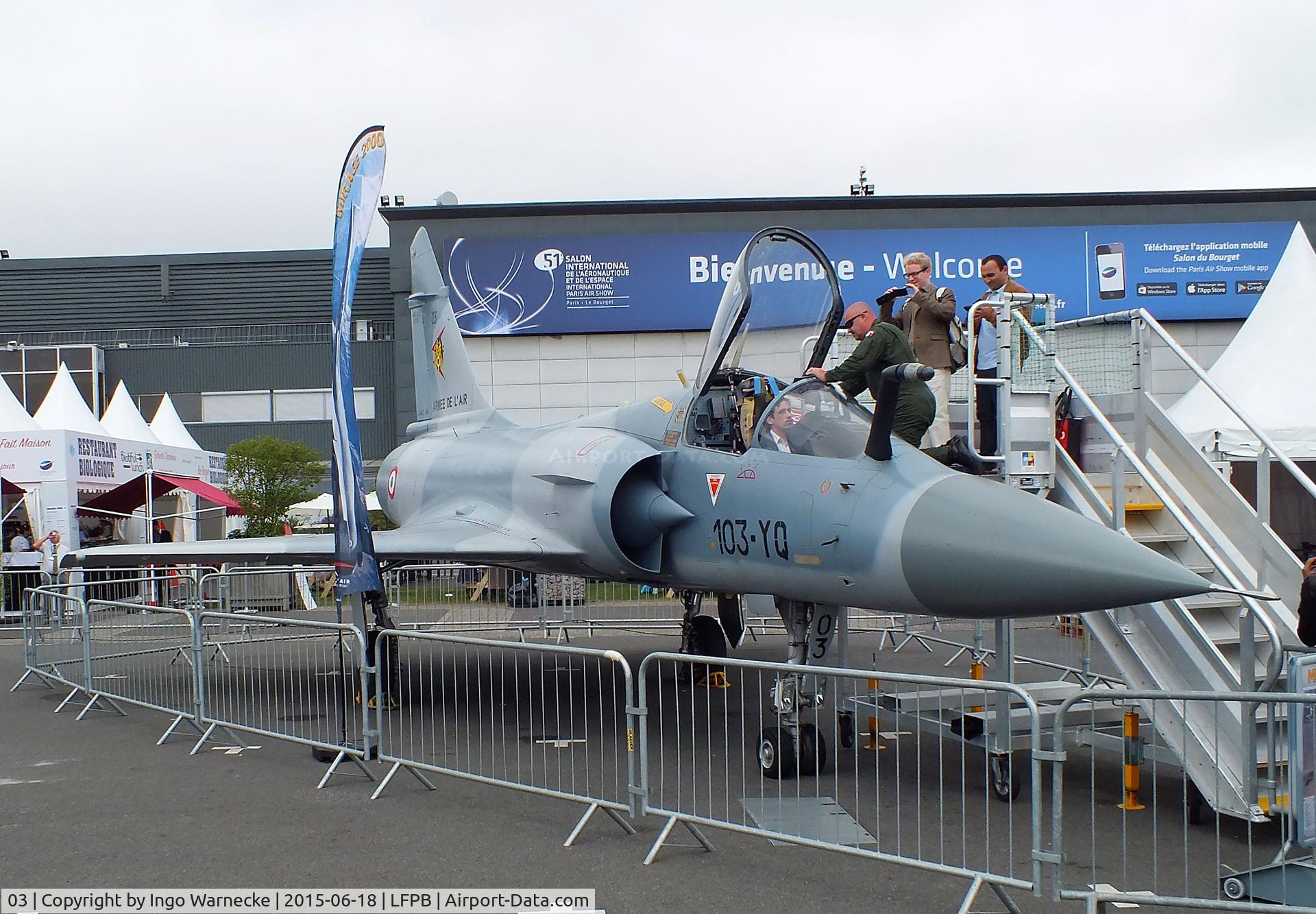 03, Dassault Mirage 2000C C/N 03, Dassault Mirage 2000C of the Armee de l'Air at the Aerosalon 2015, Paris