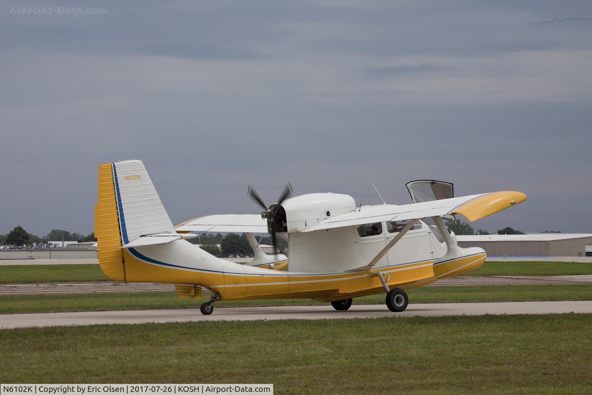 N6102K, 1947 Republic RC-3 Seabee C/N 285, Seabee taxing in at Airventure