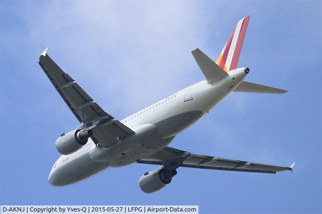 D-AKNJ, 2000 Airbus A319-112 C/N 1172, Airbus A319-112, Take off rwy 27L, Roissy Charles De Gaulle airport (LFPG-CDG)