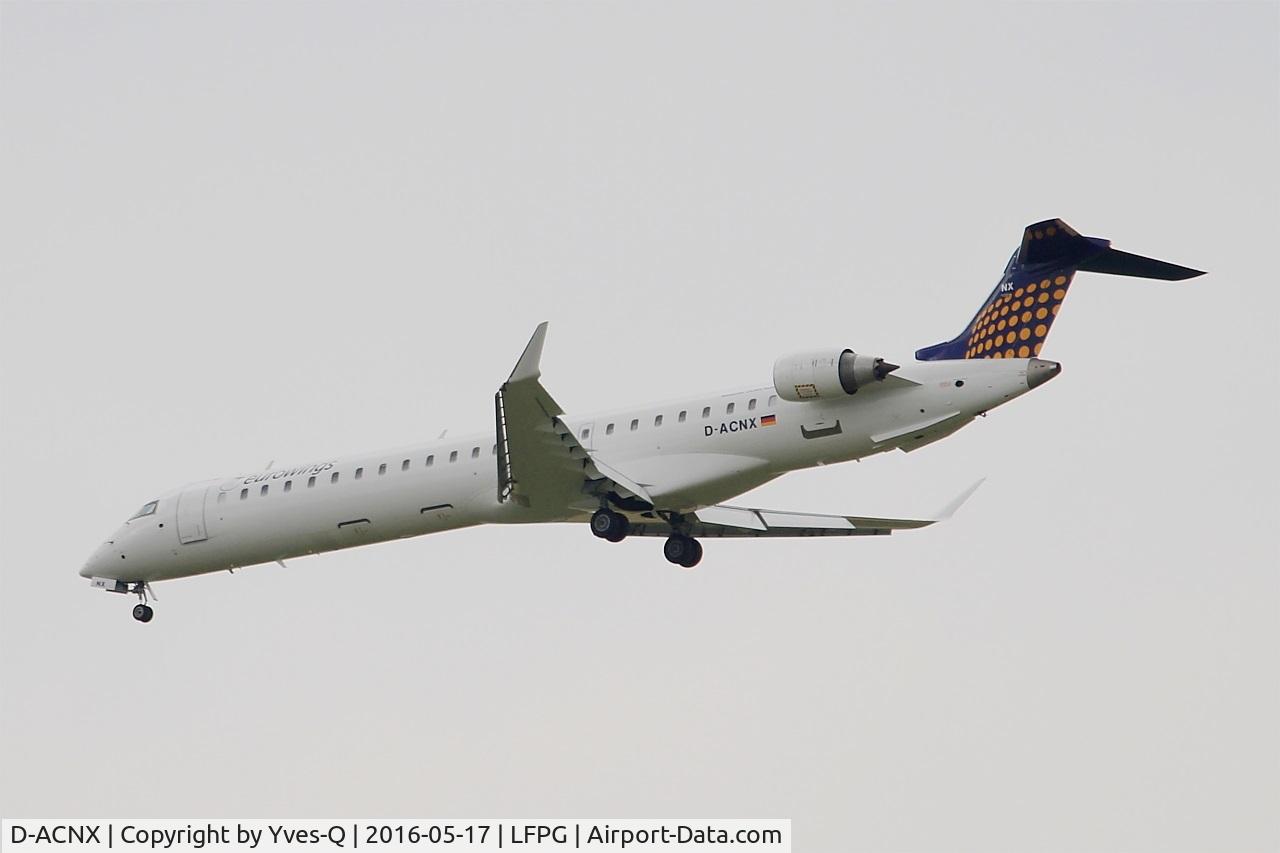 D-ACNX, 2011 Bombardier CRJ-900 NG (CL-600-2D24) C/N 15270, Bombardier CRJ-900 NG, Short approach rwy 27R, Roissy Charles De Gaulle Airport (LFPG-CDG)