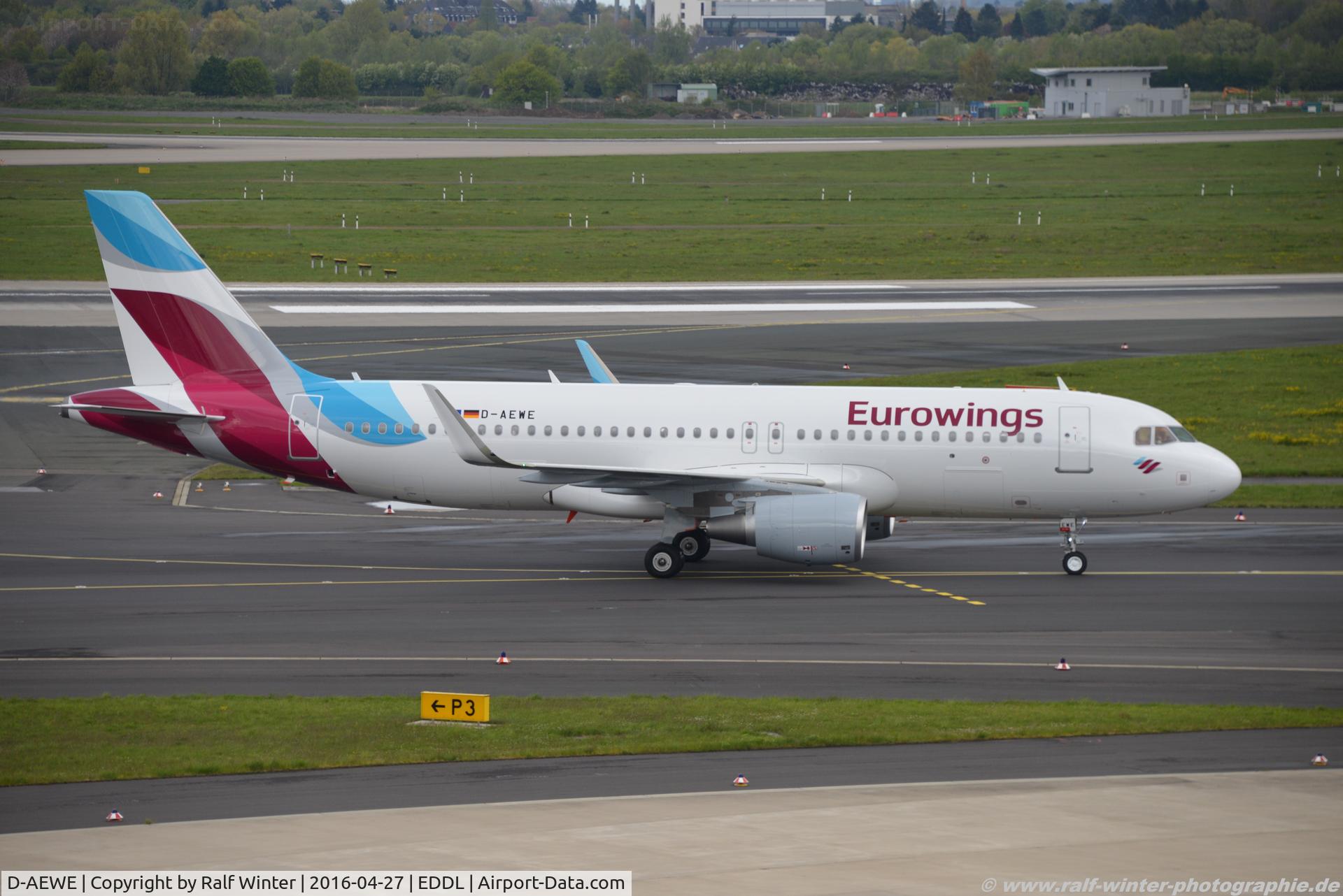 D-AEWE, 2016 Airbus A320-214 C/N 7056, Airbus A320-214(W) - EW EWG Eurowings - 7056 - D-AEWE - 27.04.2016 - DUS