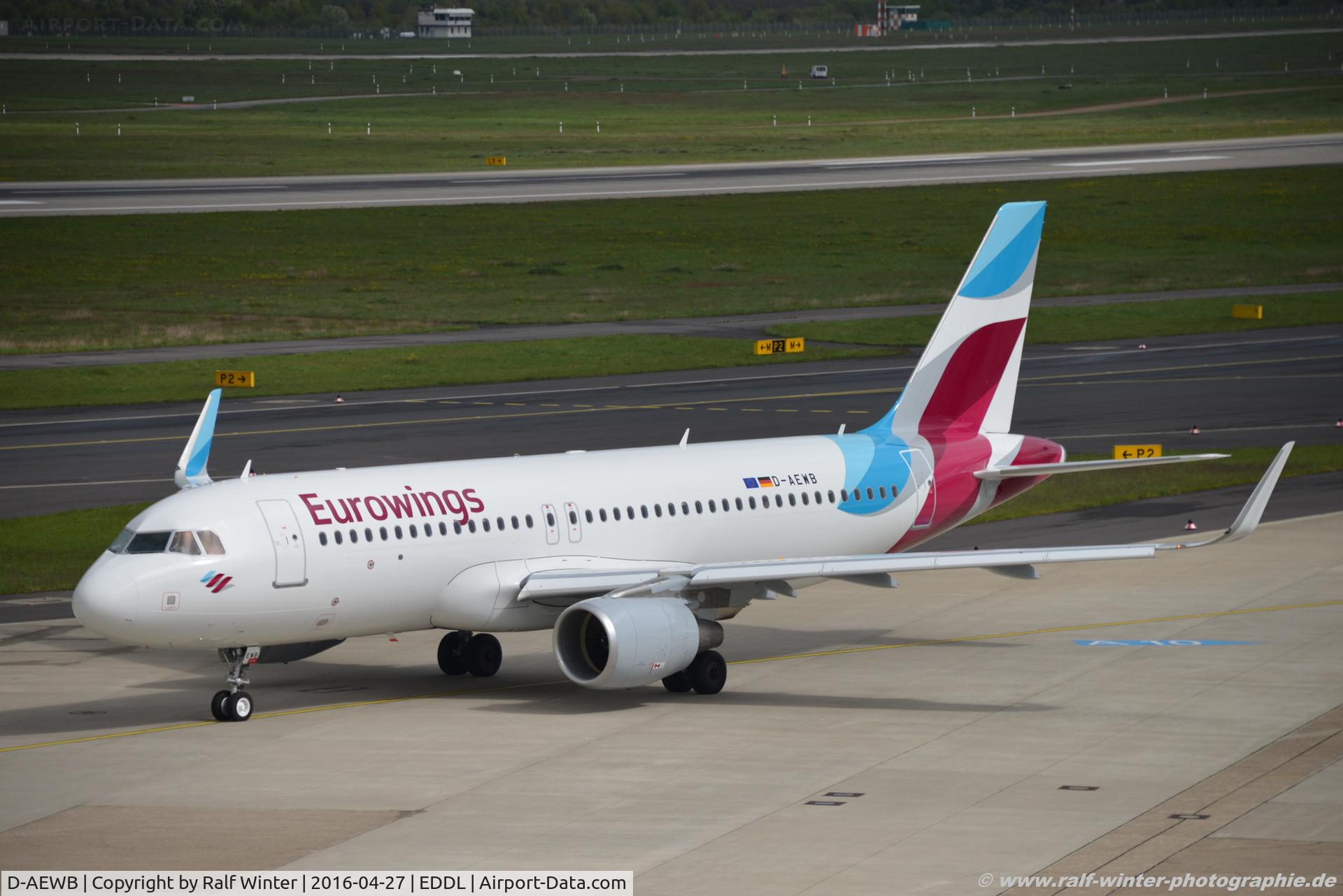 D-AEWB, 2016 Airbus A320-214 C/N 6992, Airbus A320-214(W) - EW EWG Eurowings next reg OE-IQA - 6992 - D-AEWB - 27.04.2016 - DUS