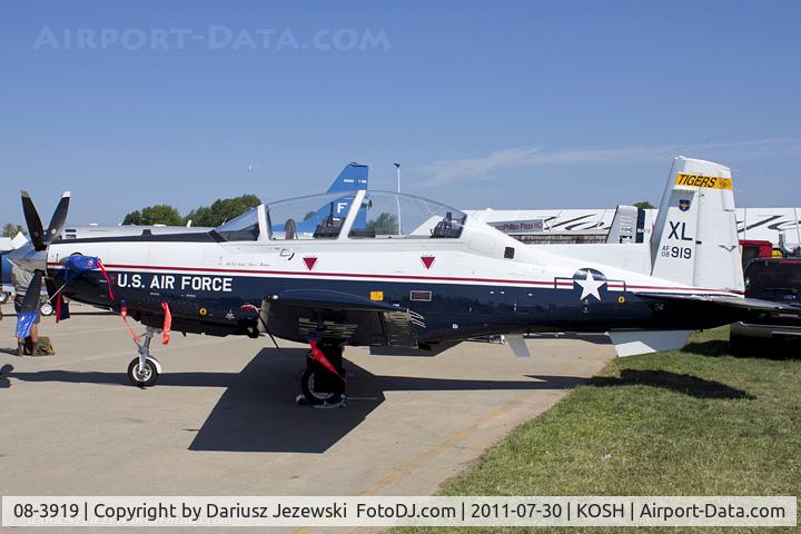 08-3919, 2008 Raytheon T-6A Texan II C/N PT-478, T-6A Texan II 08-3919 XL from 85th FTS ''Tigers'' 47th FTW Laughlin AFB, TX