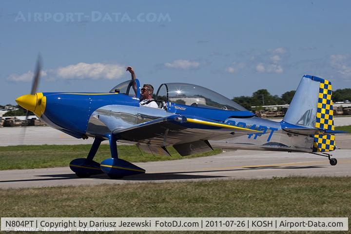 N804PT, 2007 Vans RV-8 C/N 82265, Vans RV-8 CN 82265, N804PT