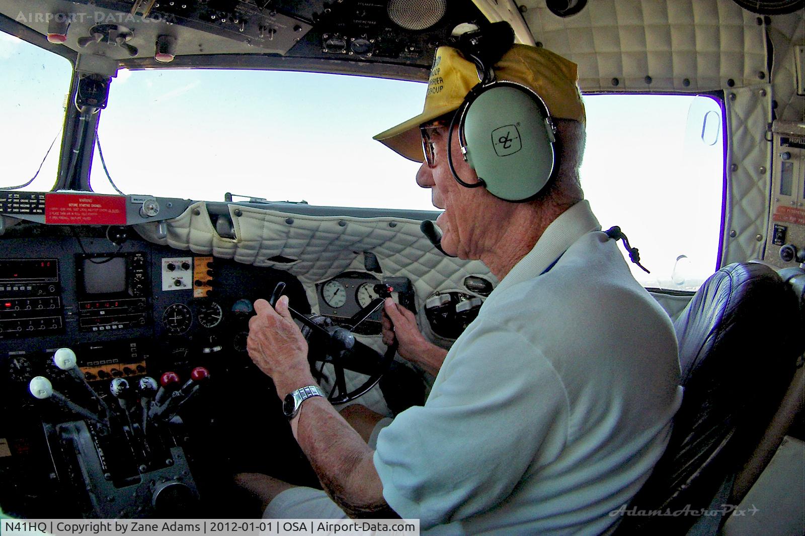 N41HQ, Douglas DC-3A C/N 2053, WWII Glider Pilot, Bill Cheolas, flying the C-41