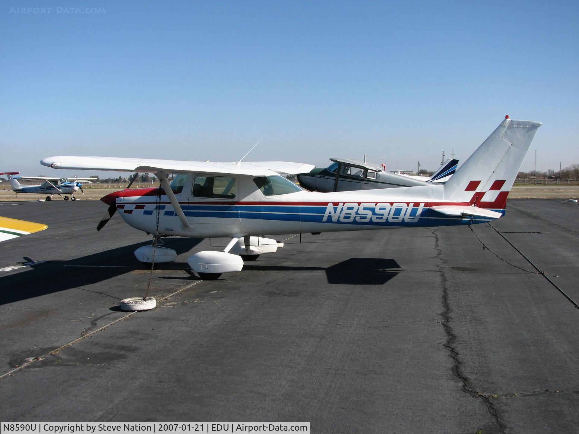 N8590U, 1976 Cessna 150M C/N 15077955, Locally-based 1976 Cessna 150M @ University Airport, Davis, CA