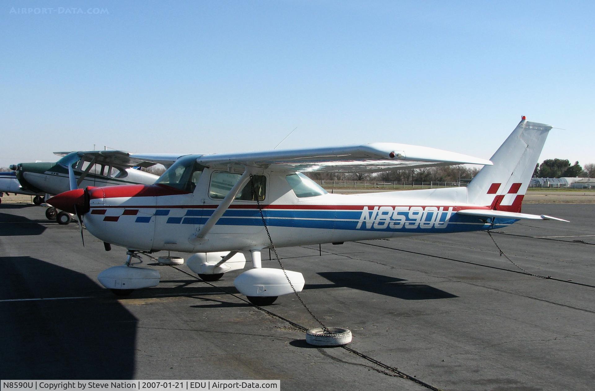 N8590U, 1976 Cessna 150M C/N 15077955, Locally-based 1976 Cessna 150M @ University Airport, Davis, CA