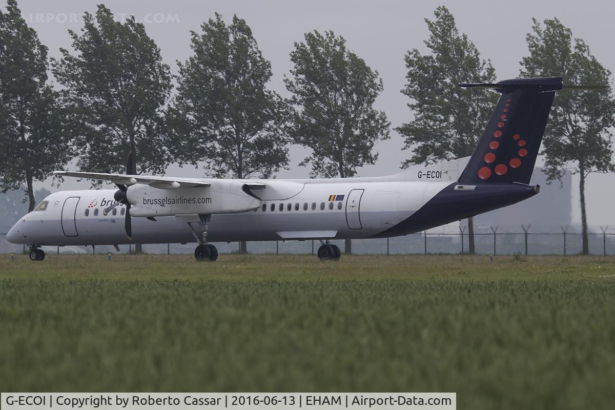 G-ECOI, 2008 De Havilland Canada DHC-8-402Q Dash 8 C/N 4224, Schiphol