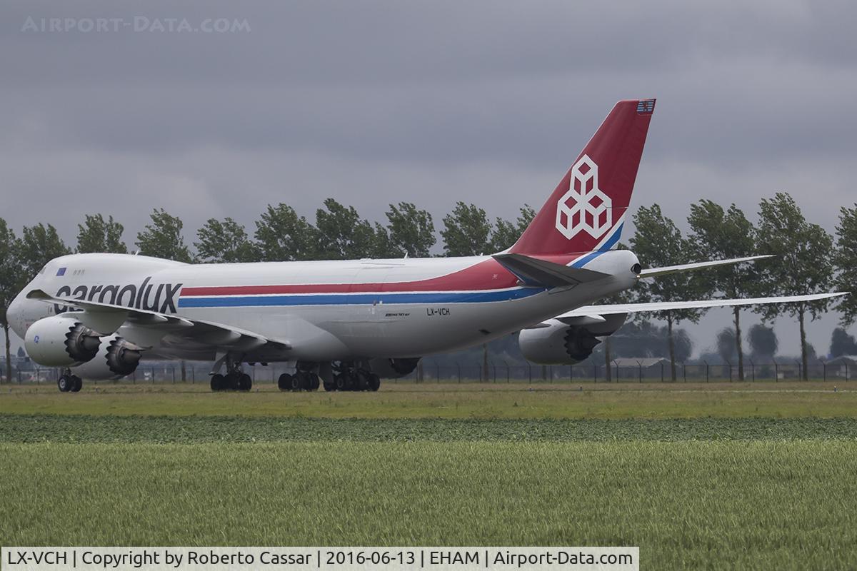 LX-VCH, 2013 Boeing 747-8R7F C/N 35821, Schiphol