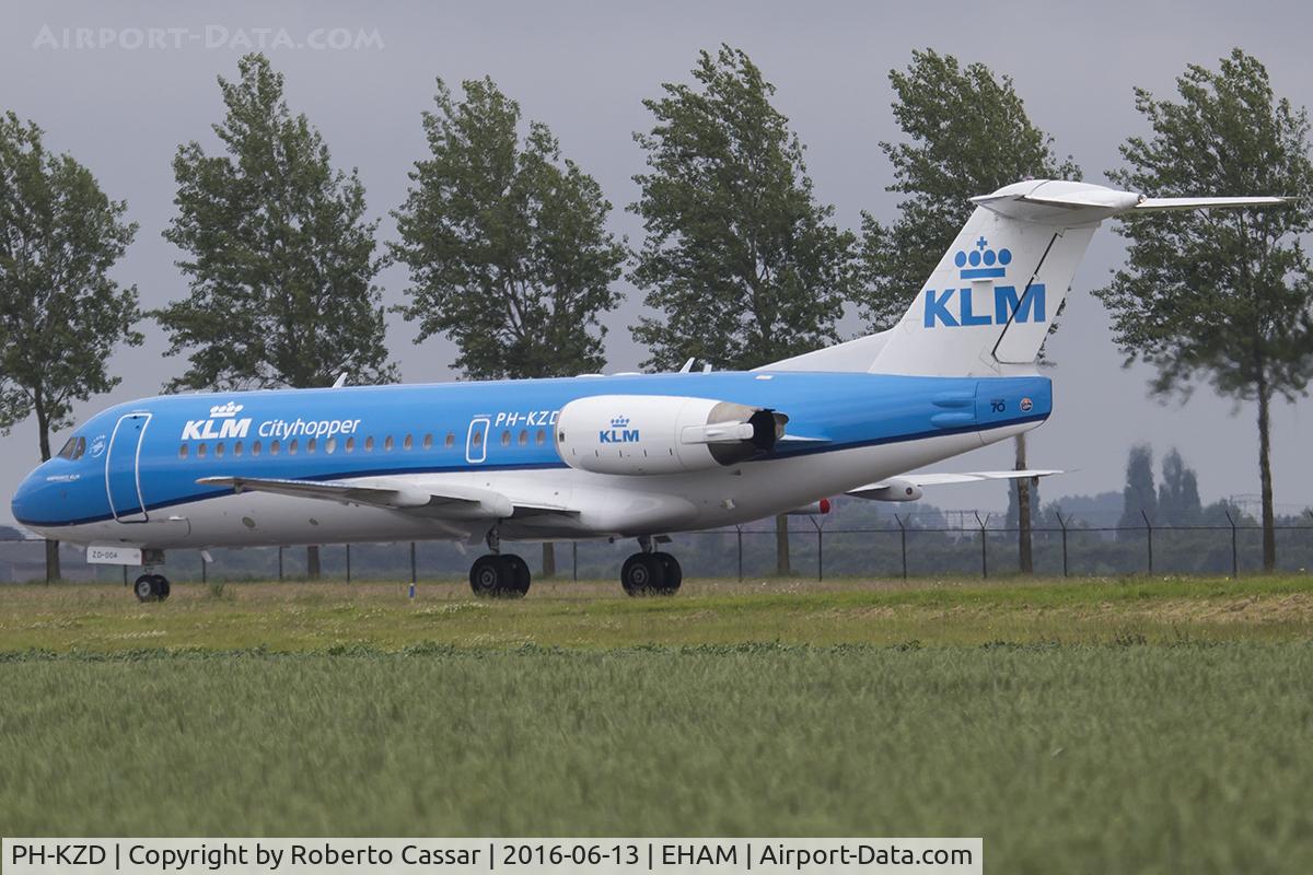 PH-KZD, 1997 Fokker 70 (F-28-0070) C/N 11582, Sciphol