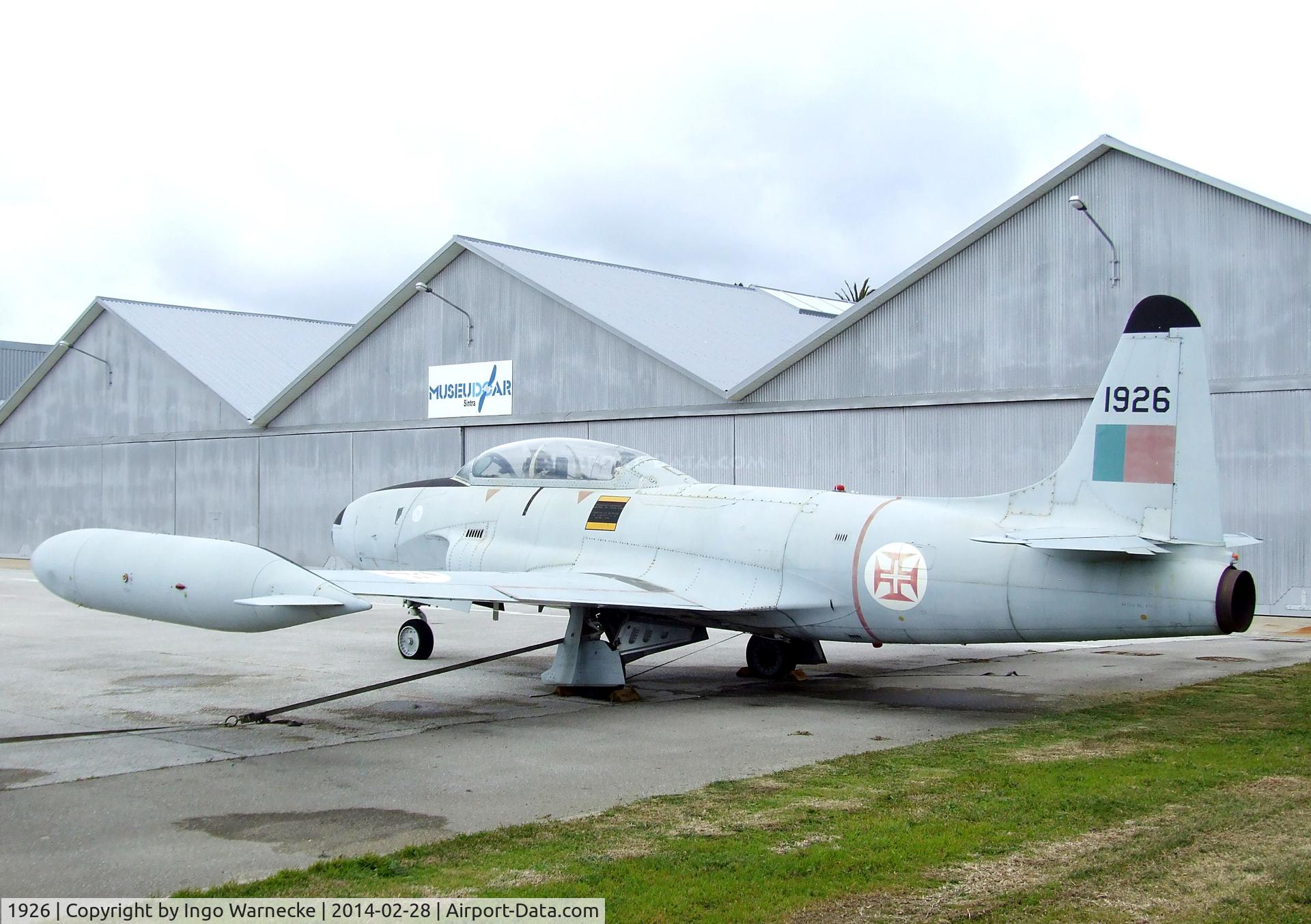 1926, 1957 Lockheed T-33A Shooting Star C/N 580-1343, Lockheed T-33A Shooting Star at the Museu do Ar, Sintra