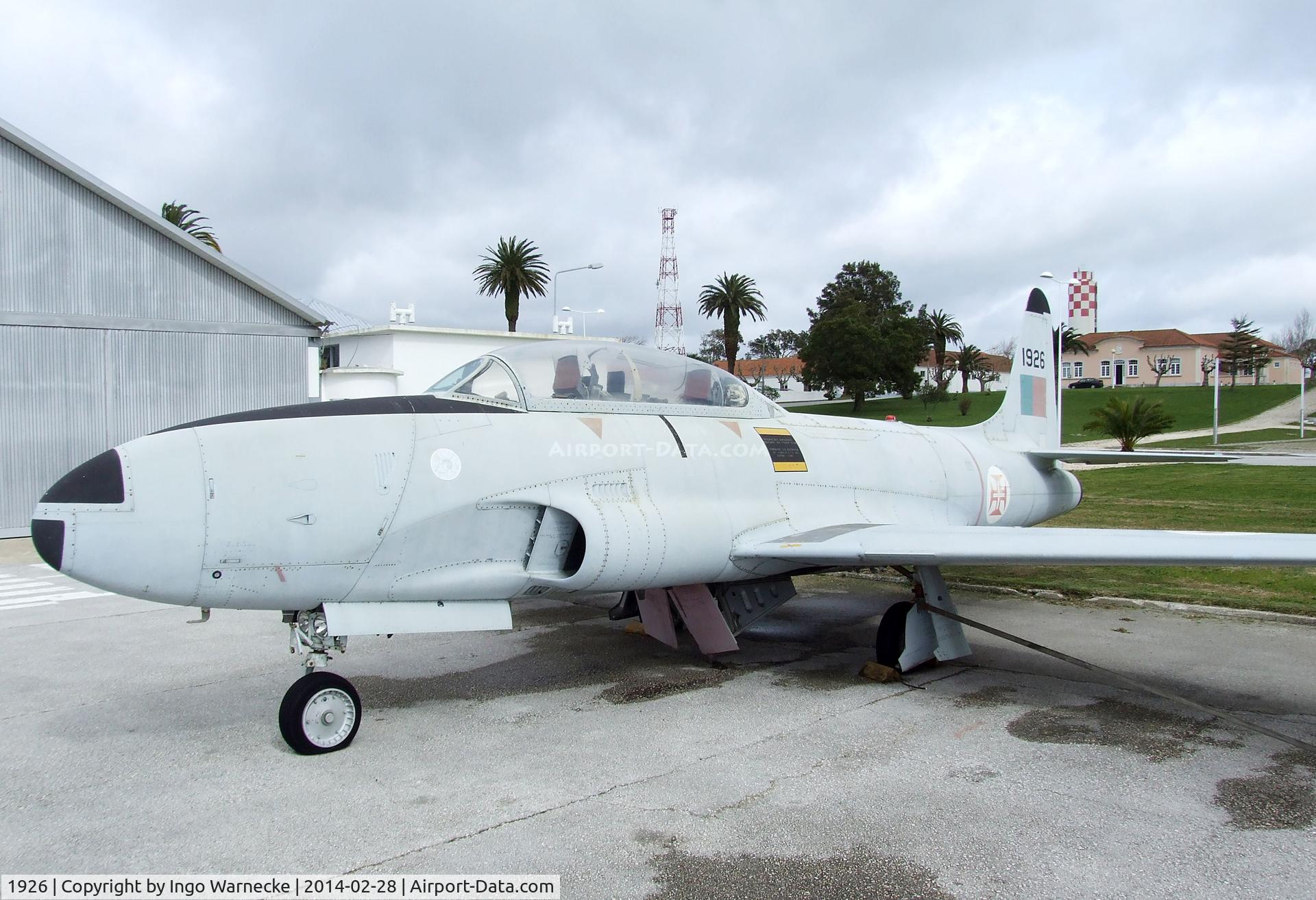 1926, 1957 Lockheed T-33A Shooting Star C/N 580-1343, Lockheed T-33A Shooting Star at the Museu do Ar, Sintra