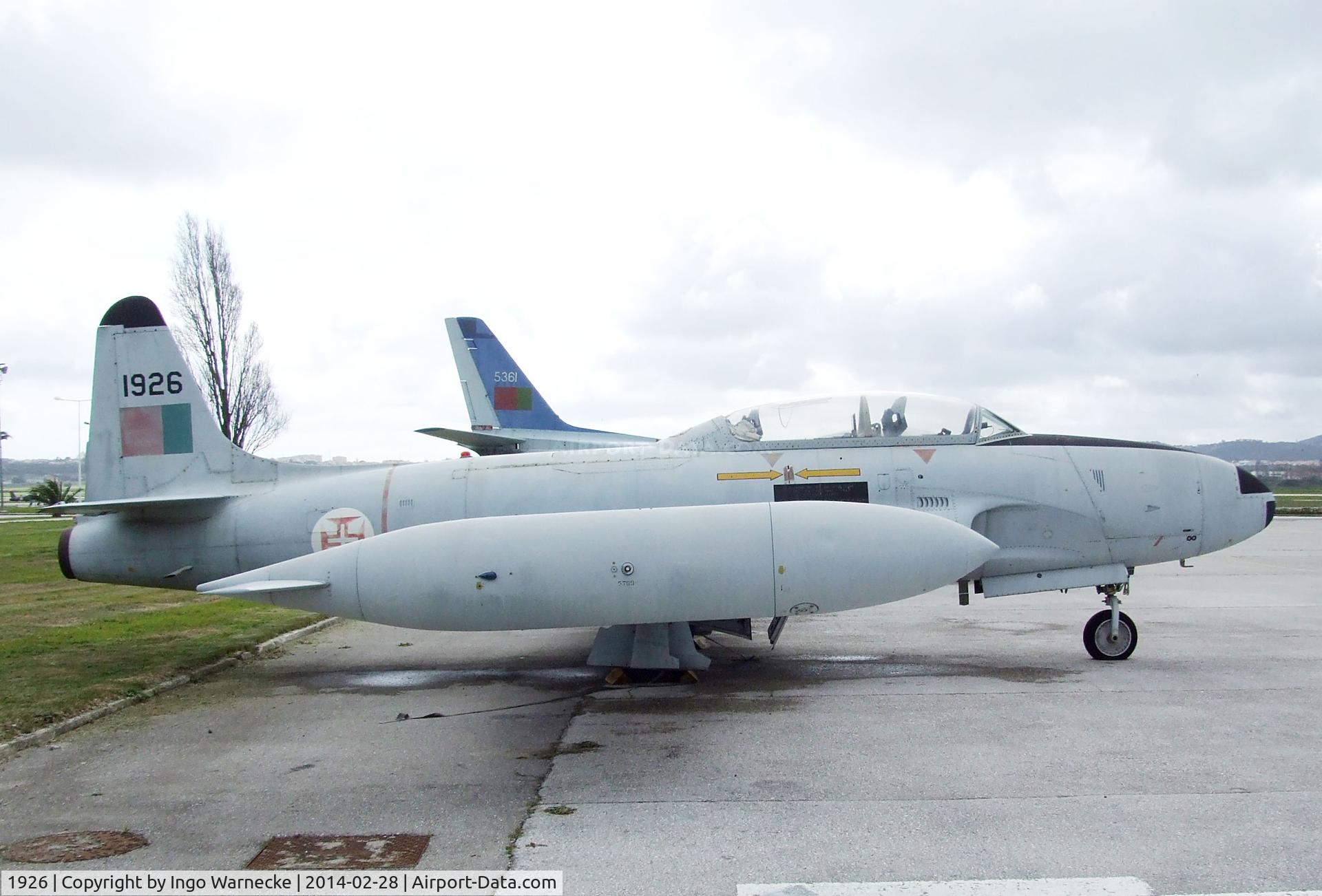 1926, 1957 Lockheed T-33A Shooting Star C/N 580-1343, Lockheed T-33A Shooting Star at the Museu do Ar, Sintra
