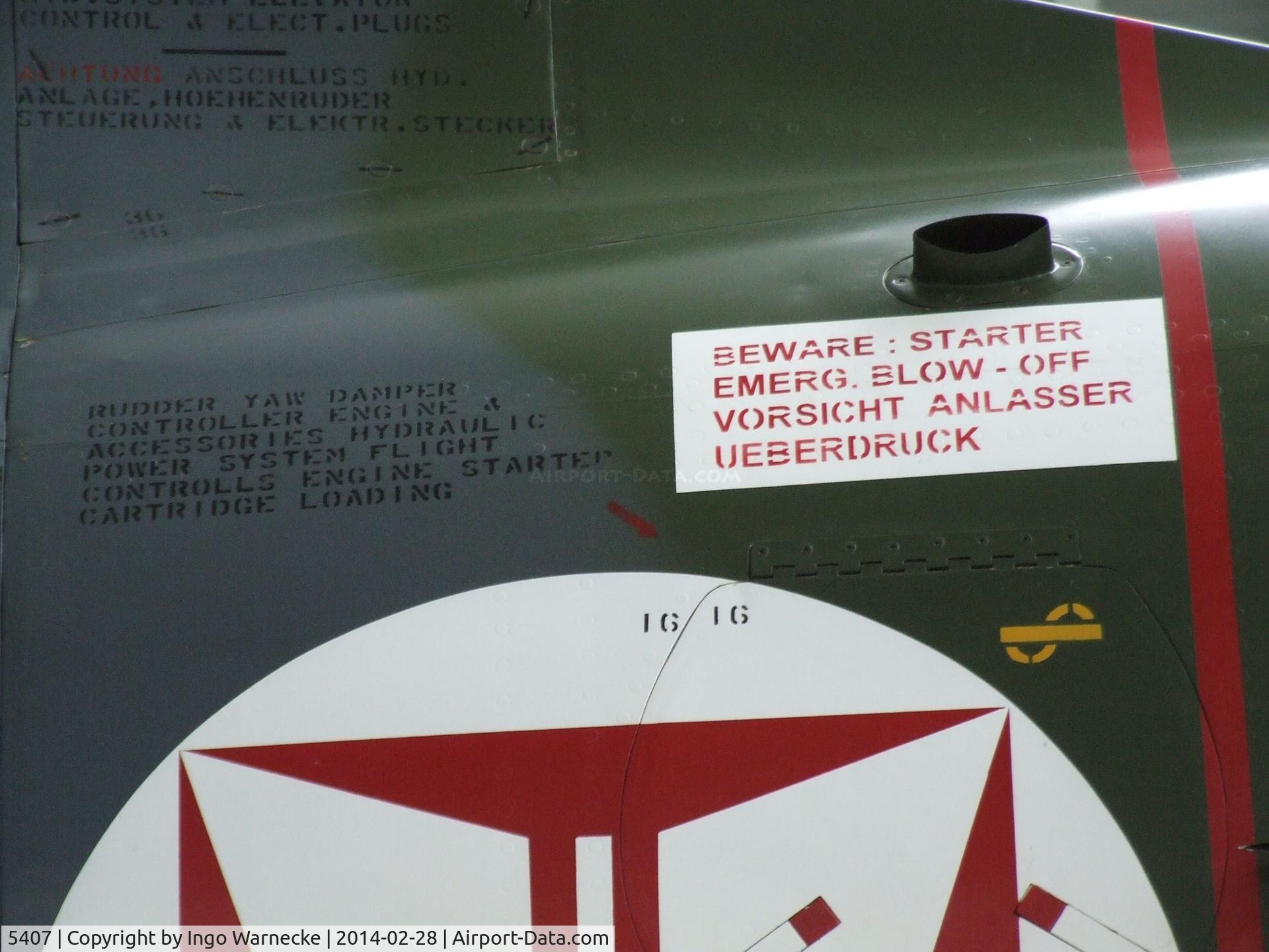 5407, Fiat G-91R/4 C/N 91-4-0132, FIAT G.91R/4 at the Museu do Ar, Sintra
