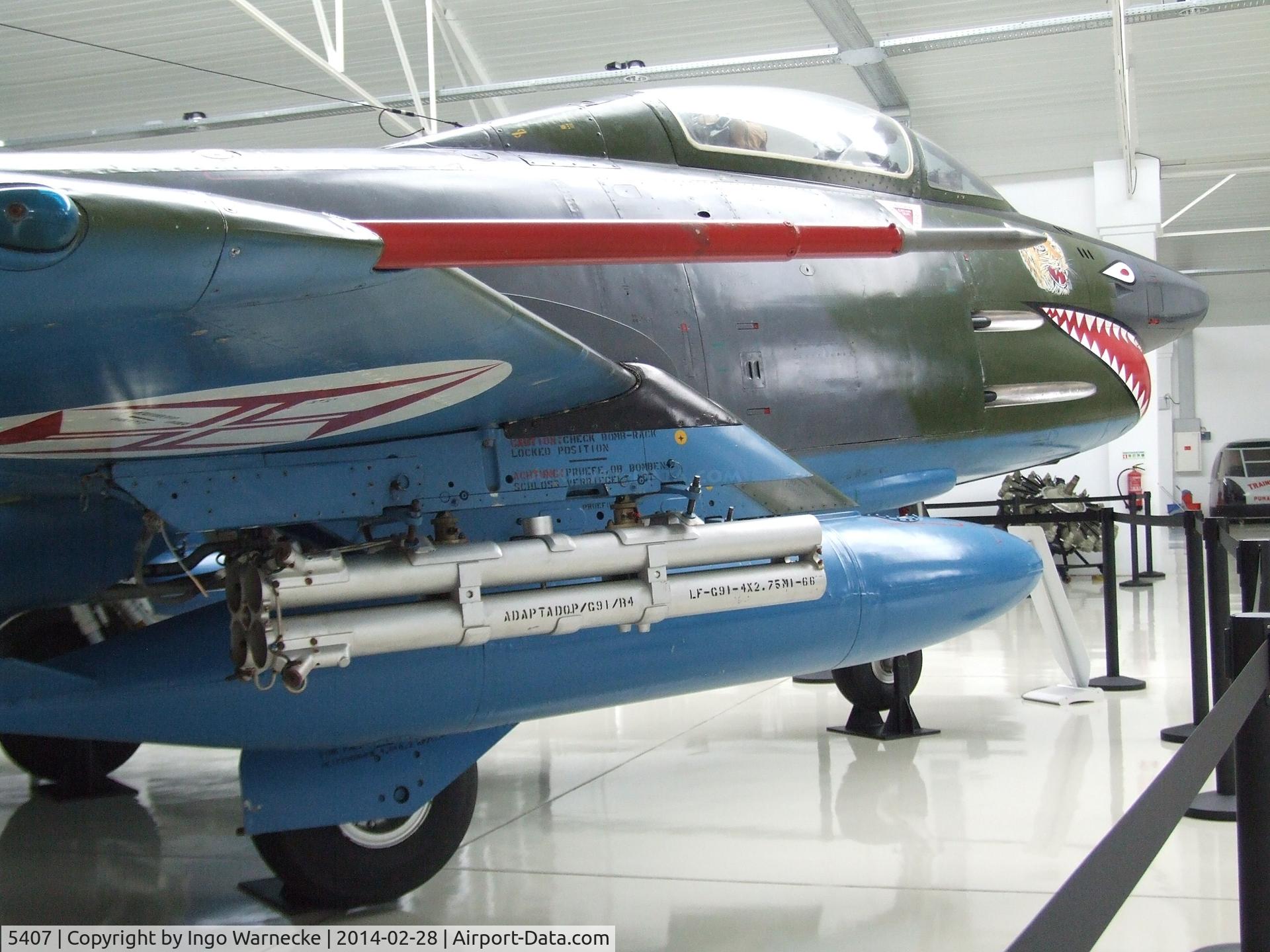 5407, Fiat G-91R/4 C/N 91-4-0132, FIAT G.91R/4 at the Museu do Ar, Sintra