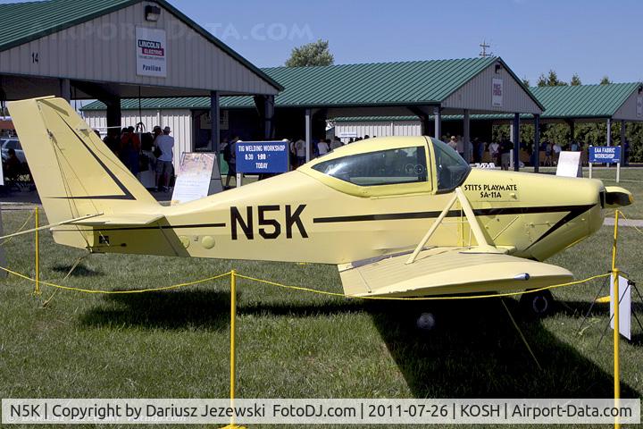 N5K, 1964 Stits SA-11A Playmate C/N 64-1, Stits SA-11A Plamate CN 64-1, N5K