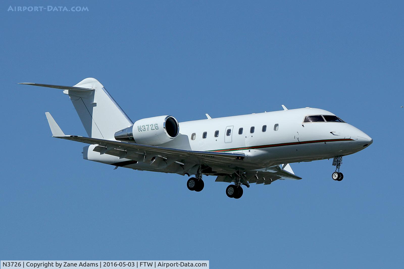 N3726, 1997 Canadair Challenger 604 (CL-600-2B16) C/N 5351, Meacham Field - Fort Worth, TX