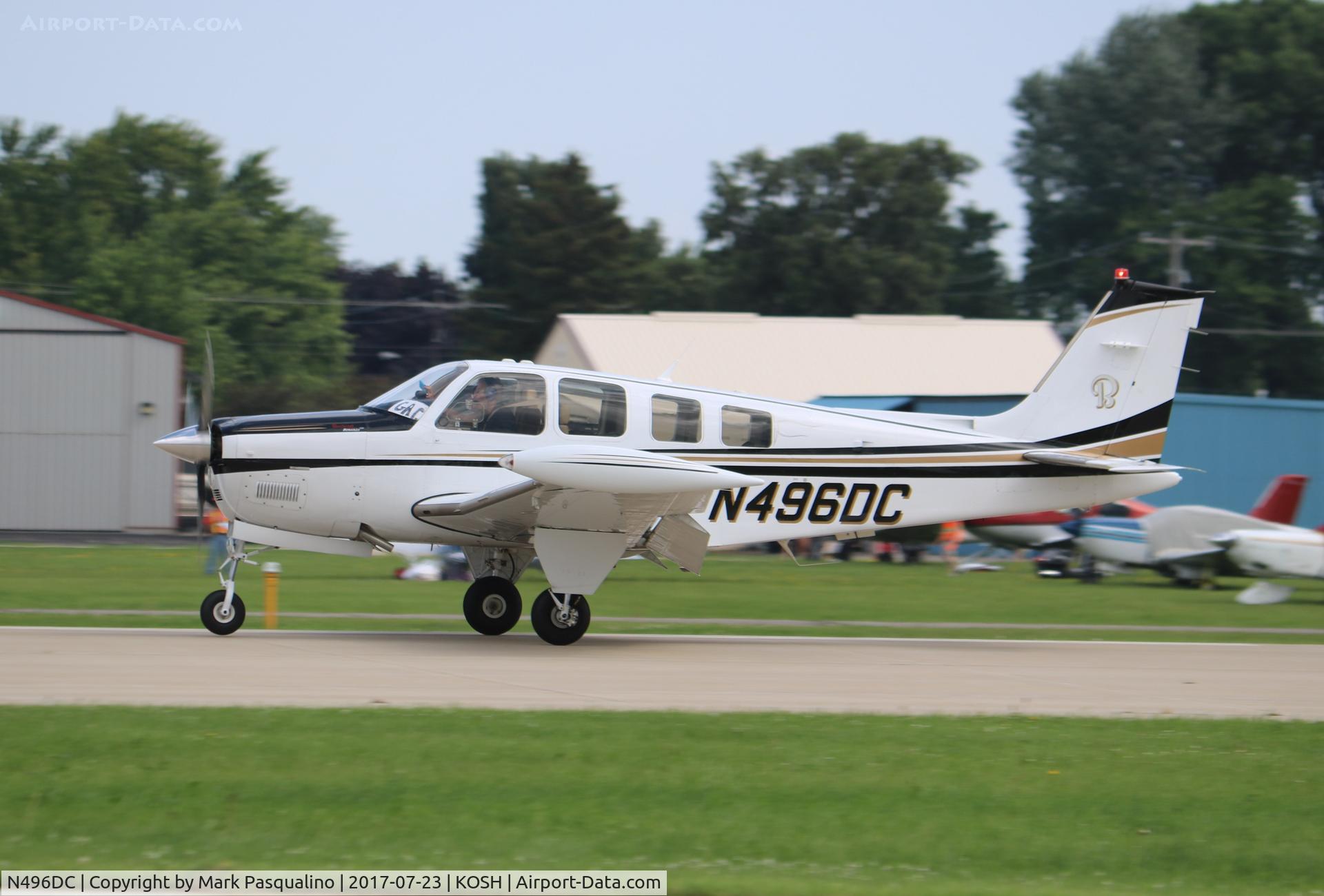 N496DC, Raytheon Aircraft Company G36 C/N E-3741, Raytheon G36