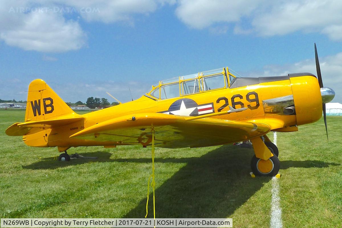 N269WB, 1985 North American-maslon SNJ-4 C/N 88-11851, At 2017 EAA AirVenture at Oshkosh