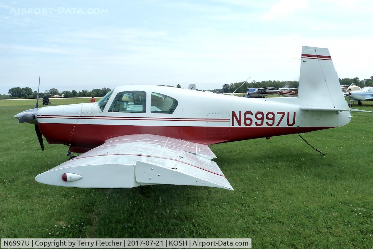 N6997U, 1964 Mooney M20C Ranger C/N 2718, At 2017 EAA AirVenture at Oshkosh