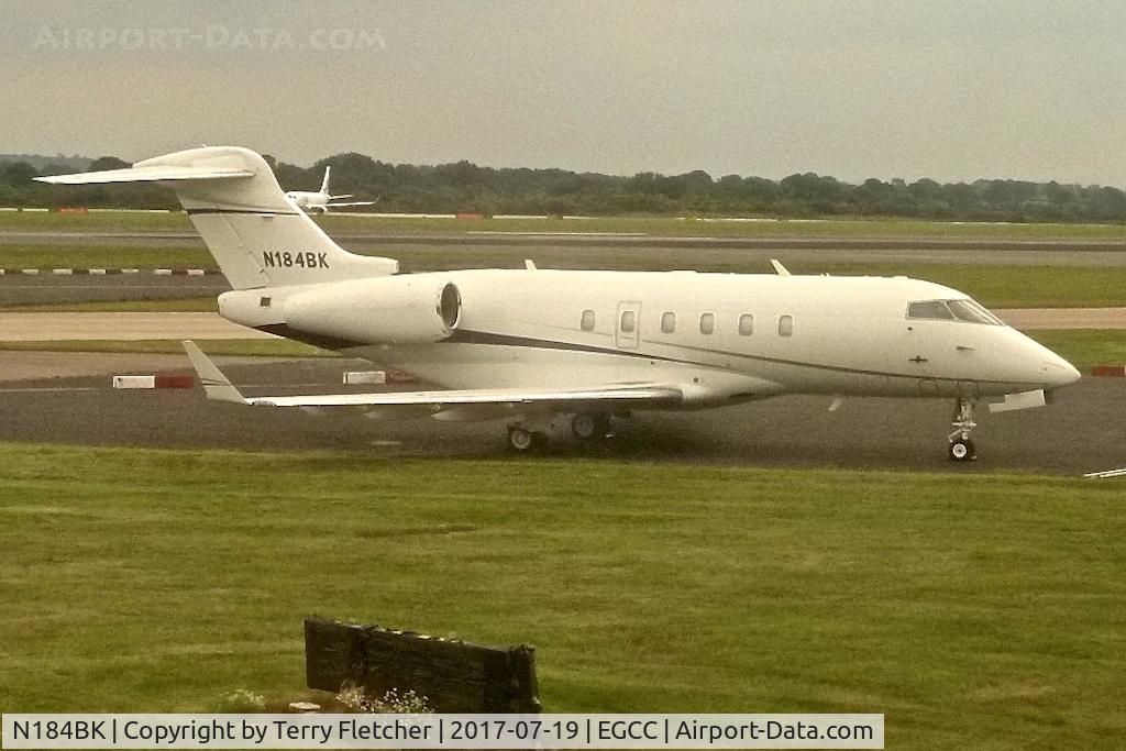 N184BK, 2008 Bombardier Challenger 300 (BD-100-1A10) C/N 20209, At Manchester