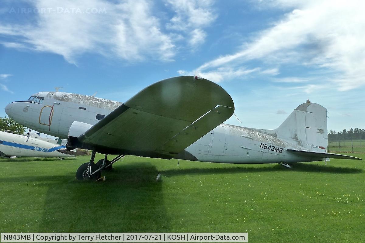 N843MB, 1942 Douglas DC-3 C/N 17218, At 2017 EAA AirVenture at Oshkosh