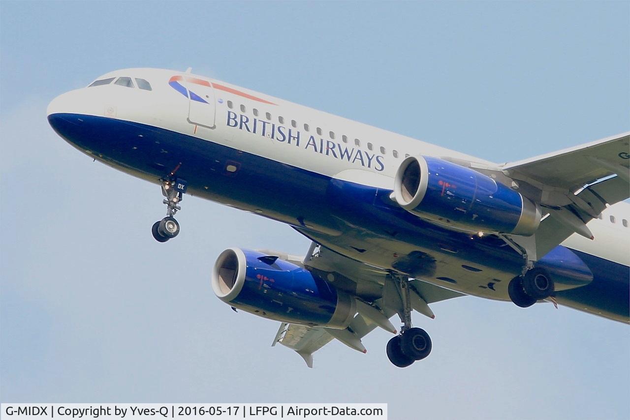 G-MIDX, 2000 Airbus A320-232 C/N 1177, Airbus A320-232, Short approach rwy 27R, Roissy Charles De Gaulle Airport (LFPG-CDG)