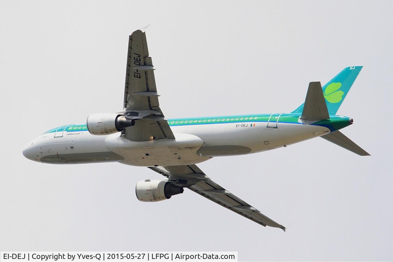 EI-DEJ, 2005 Airbus A320-214 C/N 2364, Airbus A320-214, Take off rwy 27L, Roissy Charles De Gaulle airport (LFPG-CDG)