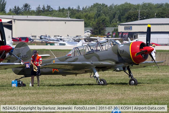 N524JS, 2003 Yakovlev (Aerostar) Yak-52TW C/N 0312410, Yakovlev (Aerostar) Yak-52TW CN 312410, N524JS