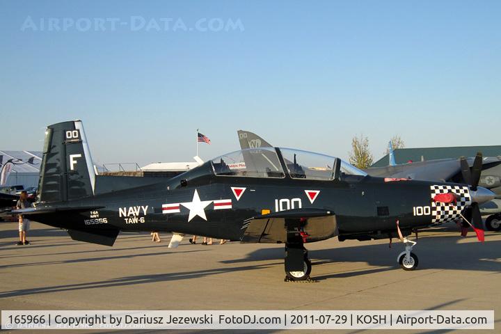 165966, Raytheon T-6A Texan II C/N PT-109, T-6A Texan II 165966 F-100 CoNA from TAW-6 NAS Pensacola, FL