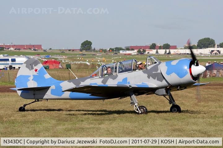 N343DC, 2004 Yakovlev (Aerostar) Yak-52TW C/N 0412508, Yakovlev Yak-52TW CN 0412508, N343DC