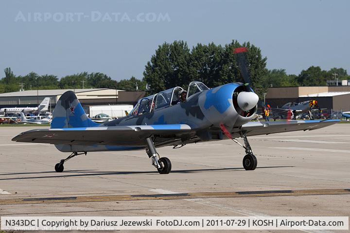 N343DC, 2004 Yakovlev (Aerostar) Yak-52TW C/N 0412508, Yakovlev Yak-52TW CN 0412508, N343DC
