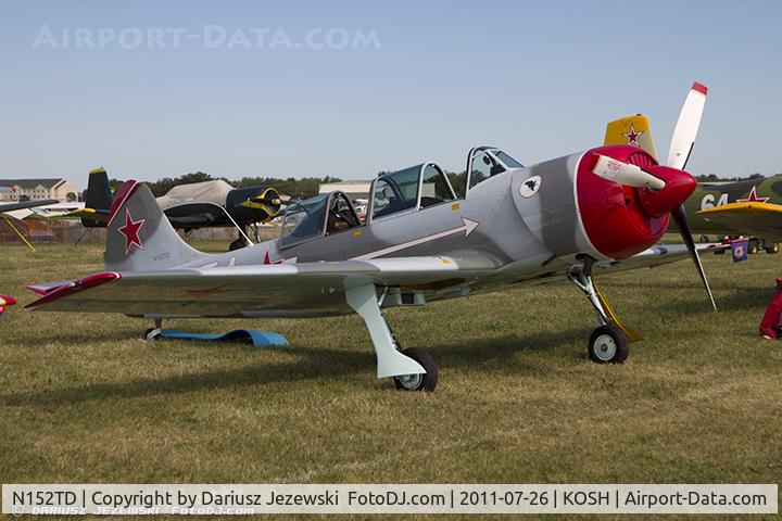 N152TD, 1984 Yakovlev (Aerostar) Yak-52TD C/N 844103, Yakovlev (Aerostar) Yak-52TD) CN 844103, N152TD