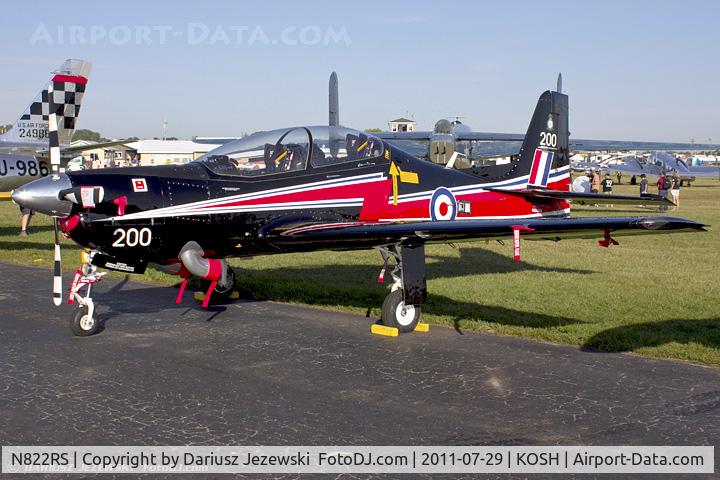 N822RS, 1989 Short S-312 Tucano T1 C/N S025/T25, Short Brothers Plc S312 Tucano T MK1 CN T25, N822RS