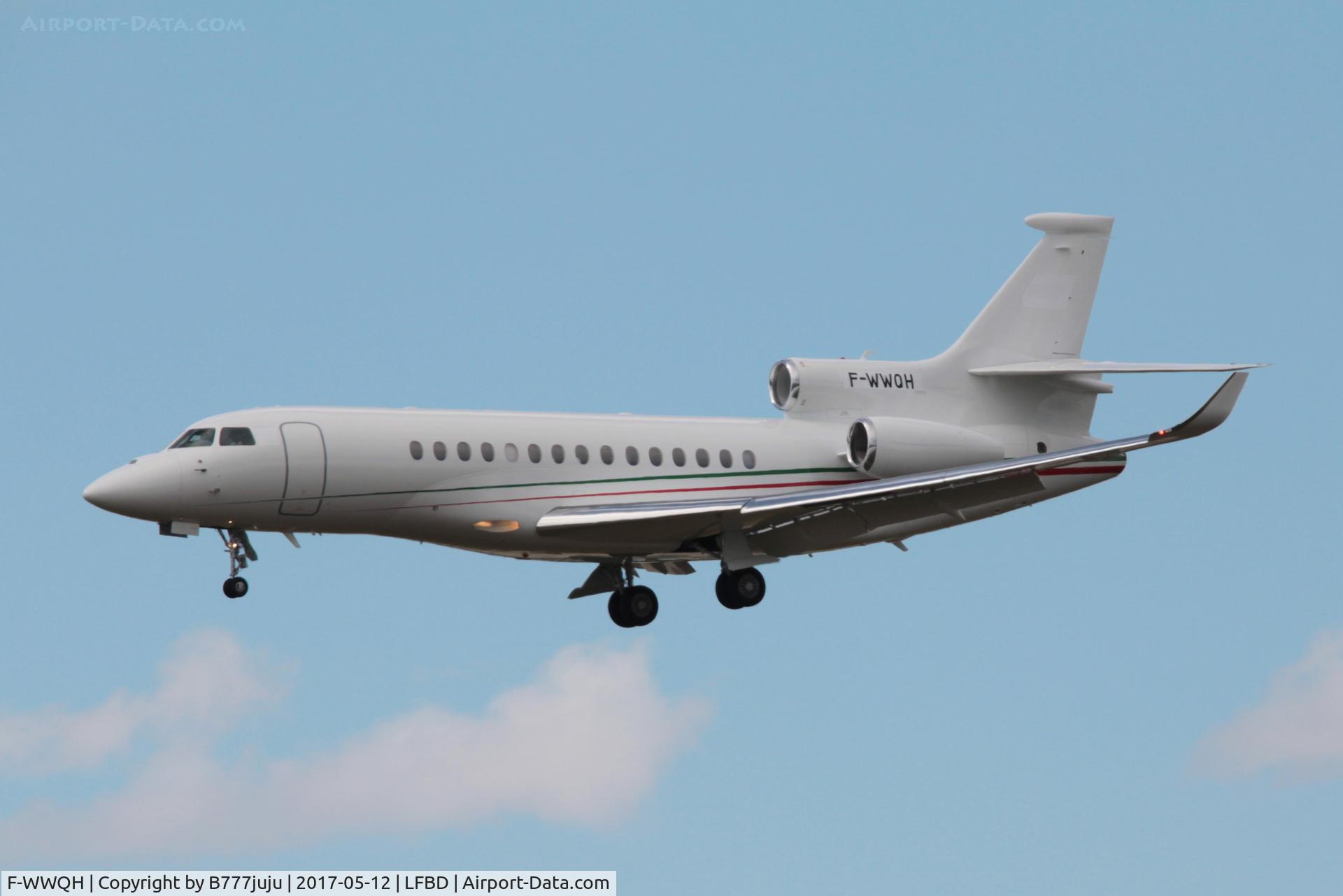 F-WWQH, 2017 Dassault Falcon 8X C/N 408, test flight before delivery