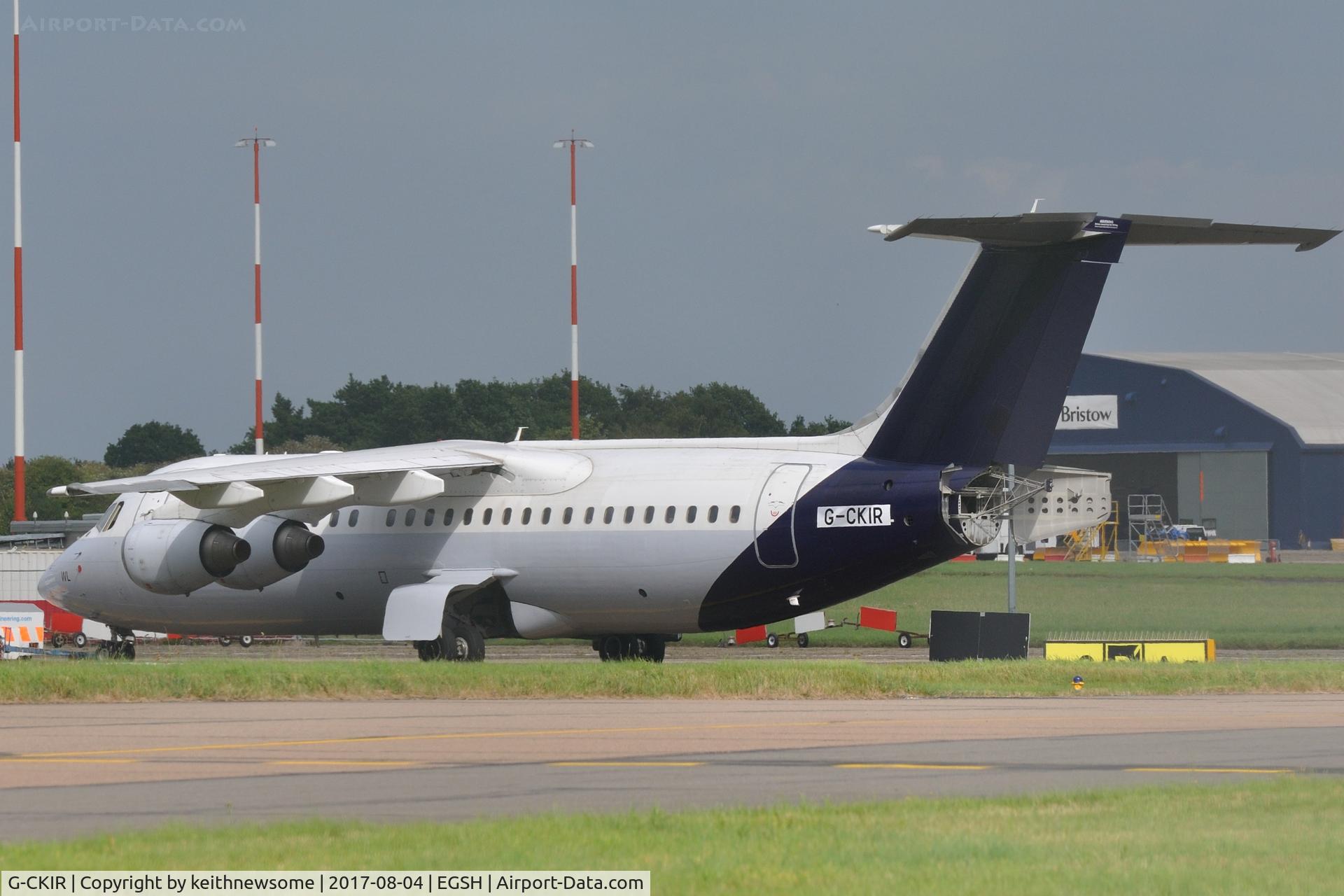 G-CKIR, 1999 British Aerospace Avro 146-RJ100 C/N E3361, Formerly OO-DWL registered 08-06-2017.